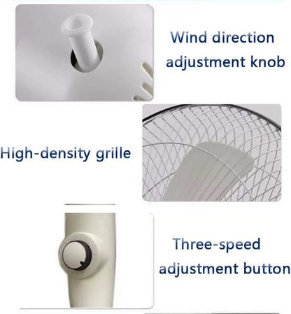 ABANICO SOLAR RECARGABLE DE 16 PULGADAS