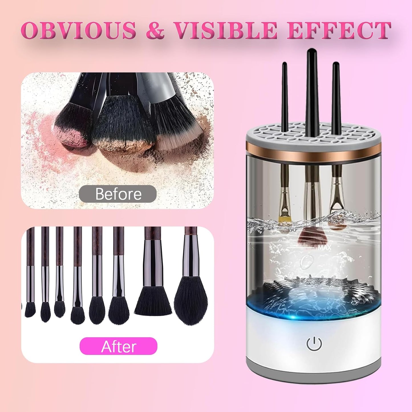 MÁQUINA LIMPIADORA DE BROCHAS DE MAQUILLAJE