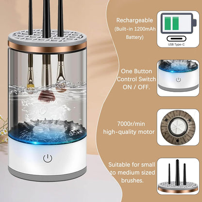 MÁQUINA LIMPIADORA DE BROCHAS DE MAQUILLAJE