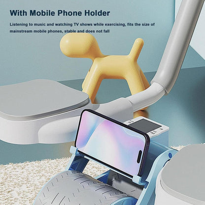 EQUIPO DE EJERCICIO DE RUEDA ABDOMINAL CON SOPORTE PARA CODO, RUEDA ABDOMINAL DE REBOTE AUTOMÁTICO, ENTRENAMIENTO