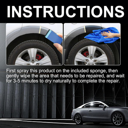 SPRAY DE RECUBRIMIENTO REVITALIZANTE DE PLASTICO IDEAL PARA VEHICULOS ¡DEVUELVE EL BRILLO AL INSTANTE! 100ML
