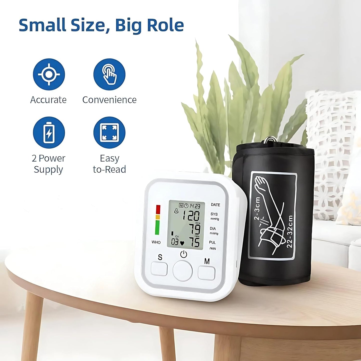 TENSIOMETRO DIGITAL DE BRAZO AUTOMÁTICO A PILAS