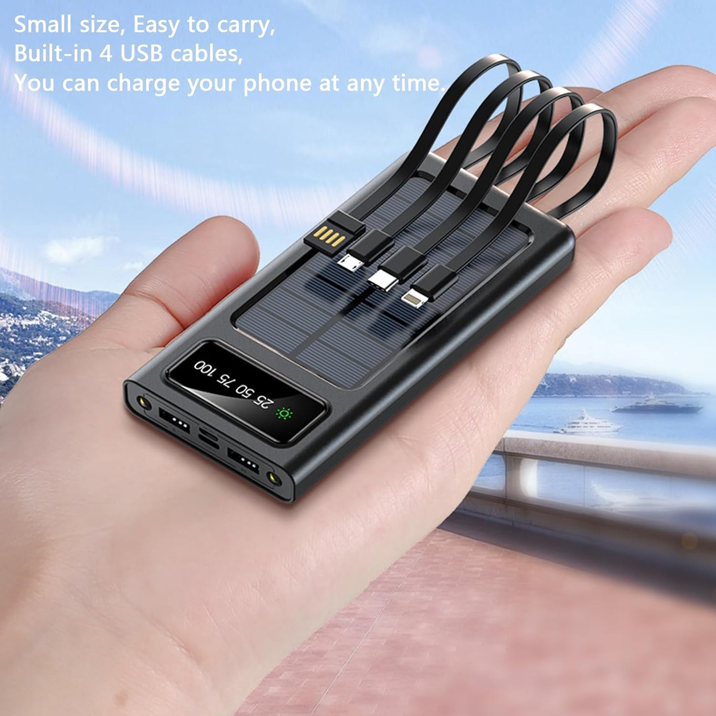 POWER BANK CON CARGA SOLAR 20.000MAH