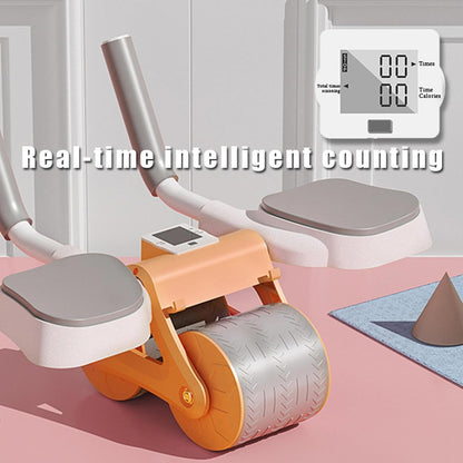 EQUIPO DE EJERCICIO DE RUEDA ABDOMINAL CON SOPORTE PARA CODO, RUEDA ABDOMINAL DE REBOTE AUTOMÁTICO, ENTRENAMIENTO