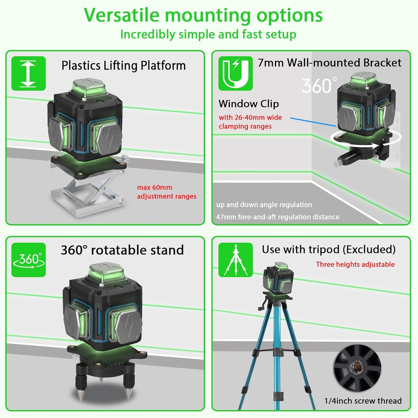 SET DE NIVEL LASER 16 PZ AM-403